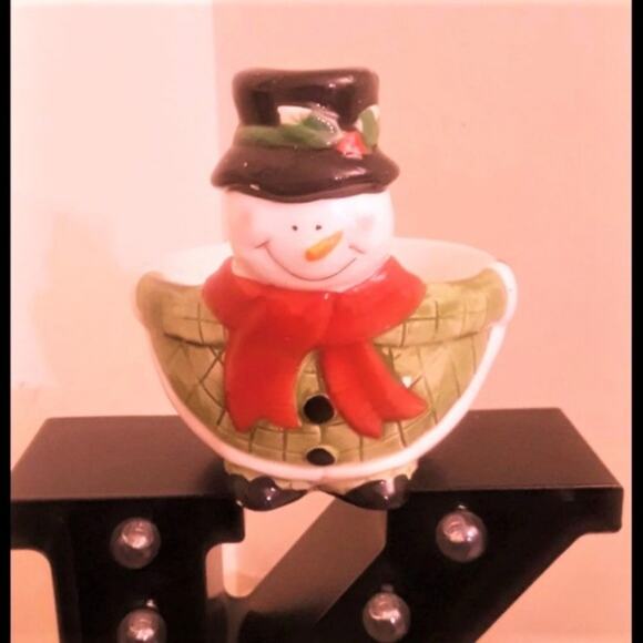 Snowman Oval Candy Nuts Bowl - Picture 4 of 7